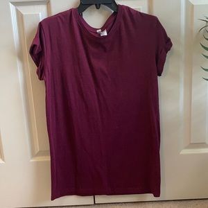 Maroon Tshirt dress